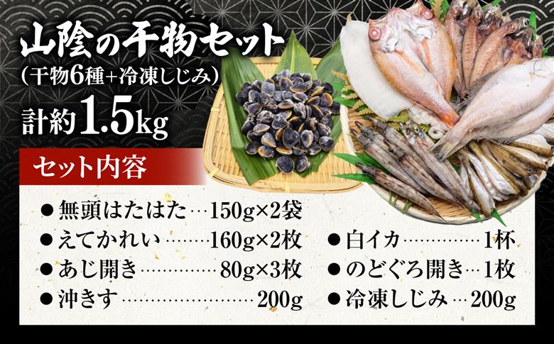 日本海（山陰の干物）セット 島根県松江市/有限会社ヤマヲ水産｜干物 セット 干物セット ひもの ひものセット 魚介類 詰め合わせ アジ イカ　ハタハタ [ALDB024]