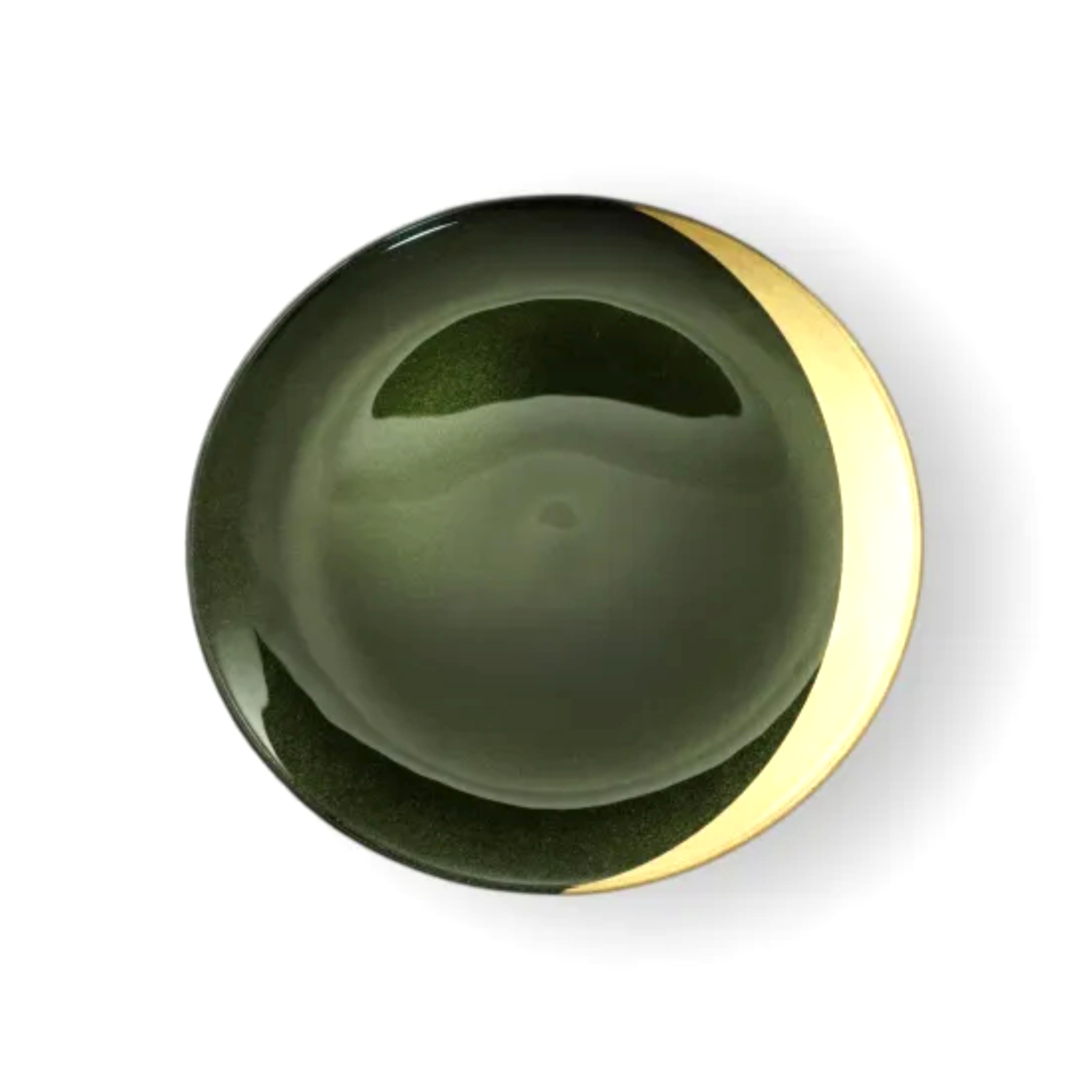 丸小皿  三日月  梨地グリーン ［NF271］ 303446_CU90101VC01