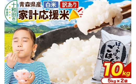 【訳あり】家計応援米 5kg×2袋（合計10kg）青森県産 精米 [ブレンド米 ごはん 米]