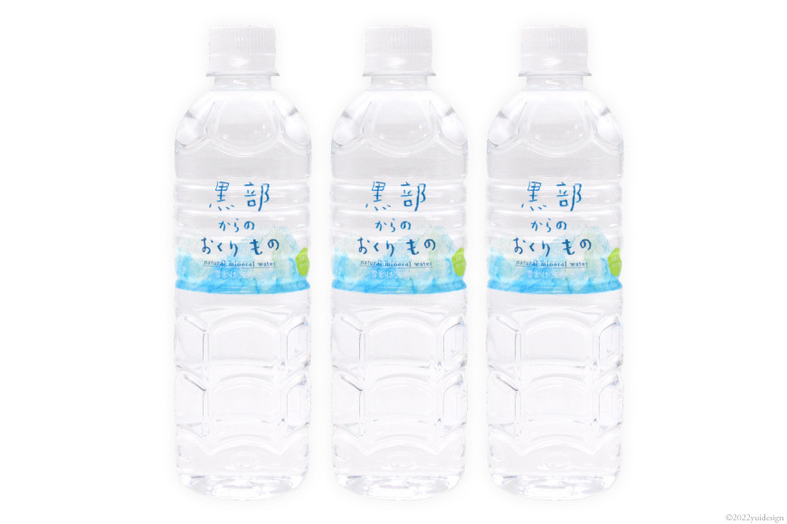 【24本】黒部からのおくりもの 500ml×24本×1ケース 水 飲料水 ミネラルウォーター / IAC / 富山県 黒部市 名水百選 黒部の名水 防災 アウトドア ペットボトル 5000円