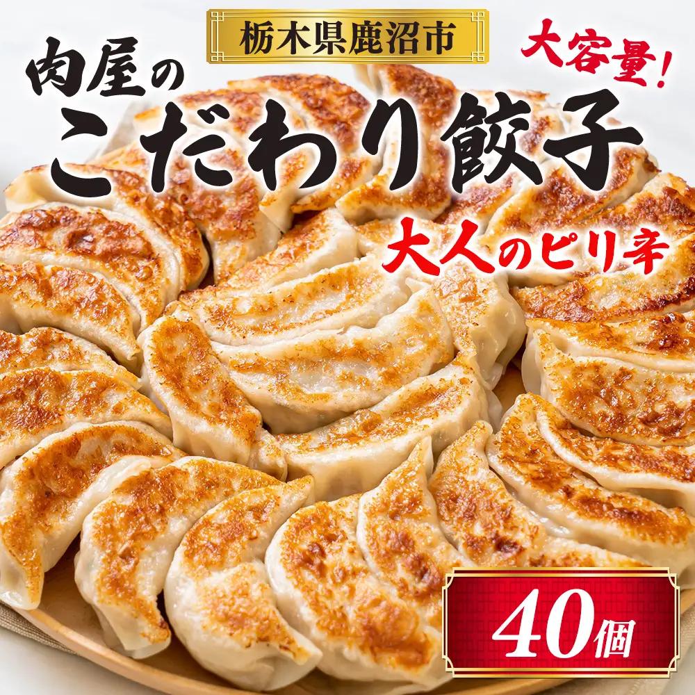 冷凍 生餃子 大人のピリ辛 肉屋の餃子（40個入り） 1パック