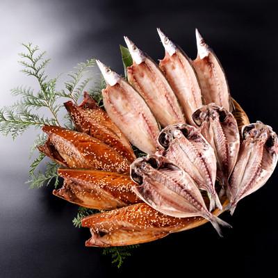 ふるさと納税 伊東市 12枚入干物セット【城ヶ崎】特トロあじ・さばの味醂干し・上かます　各4枚伊豆・伊東の干物詰め合わせ