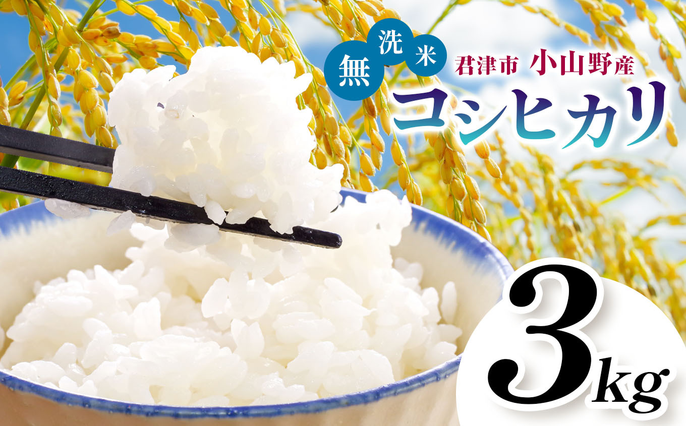 
【新米 1週間以内に発送】令和6年産 君津市小山野産 コシヒカリ 無洗米 3kg | 新米 しんまい こしひかり 千葉県産 むせんまい 米 コメ こめ お米 すぐ発送 すぐ 千葉県 君津市 きみつ あかかげ農園 千葉稲
