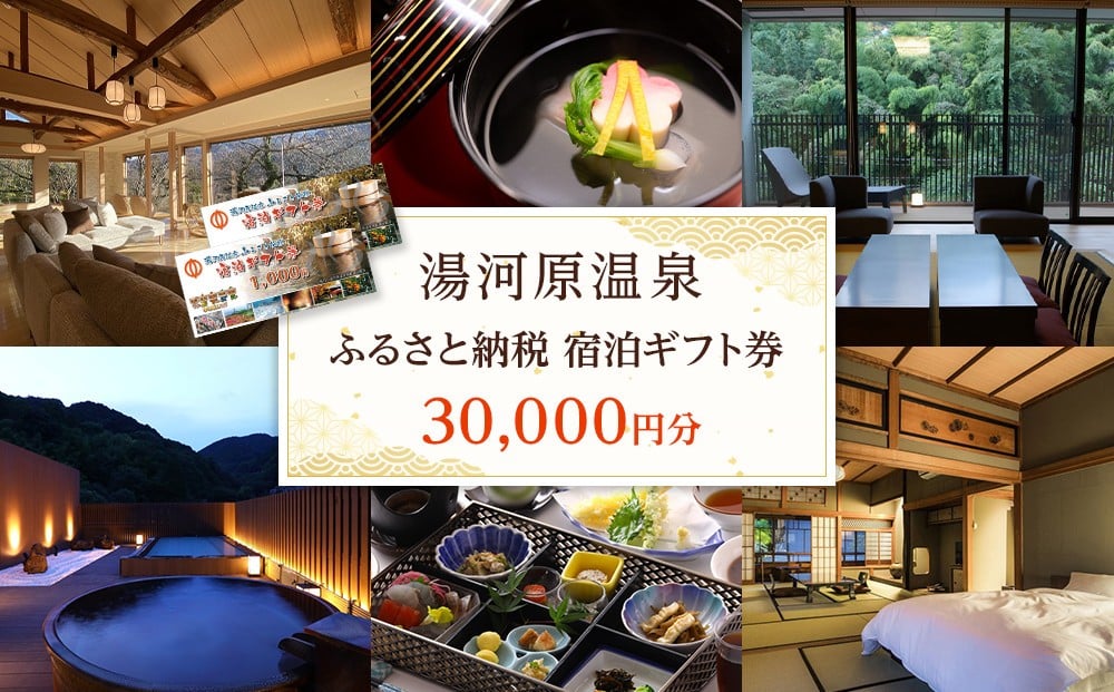 
            湯河原温泉ふるさと納税「宿泊ギフト券」 30,000円分
          