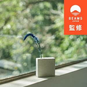 フラワーベース Clay Flower Vase (WHITE) 瑞浪市 / 織部製陶 花瓶 一輪挿し 陶器 ガラス [AZAO003]