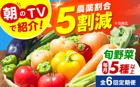 【全6回定期便】 米ぬかで育てた！旬のお野菜セット 大阪府高槻市/ベジ彩ファーム[AOEJ006] 野菜