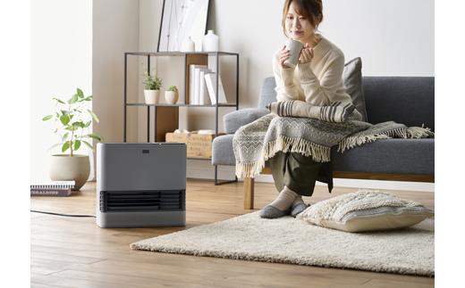 大風量加湿セラミックファンヒーター 1200W ACHHM12A-H グレー アイリスオーヤマ｜即暖 温風3モード 加湿2モード   