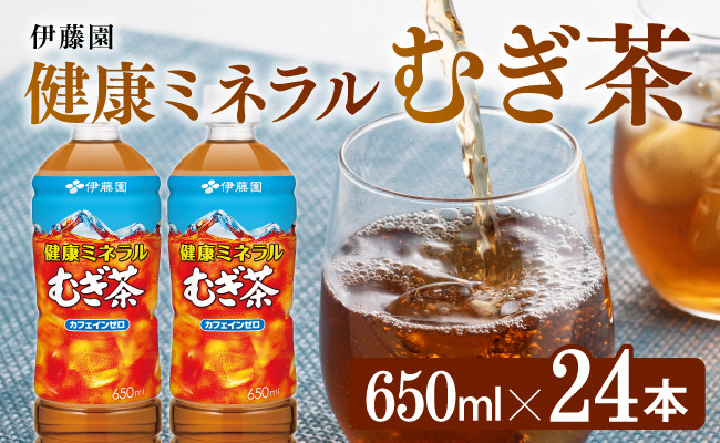 
            健康ミネラル むぎ茶 650ml×24本PET 飲料類 お茶 麦茶
          
