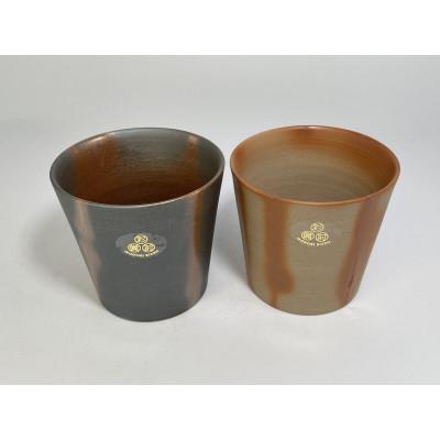 ふるさと納税 備前市 備前焼　蕎麦猪口ペア(青・赤) |  | 01