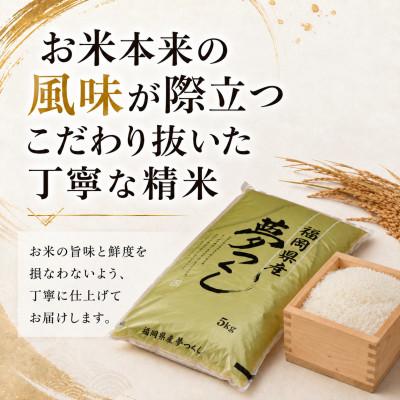 ふるさと納税 中間市 【令和8年産　新米】9月〜発送【食味鑑定士厳選】福岡県産 夢つくし10kg(5kg×2袋)(中間市) |  | 01