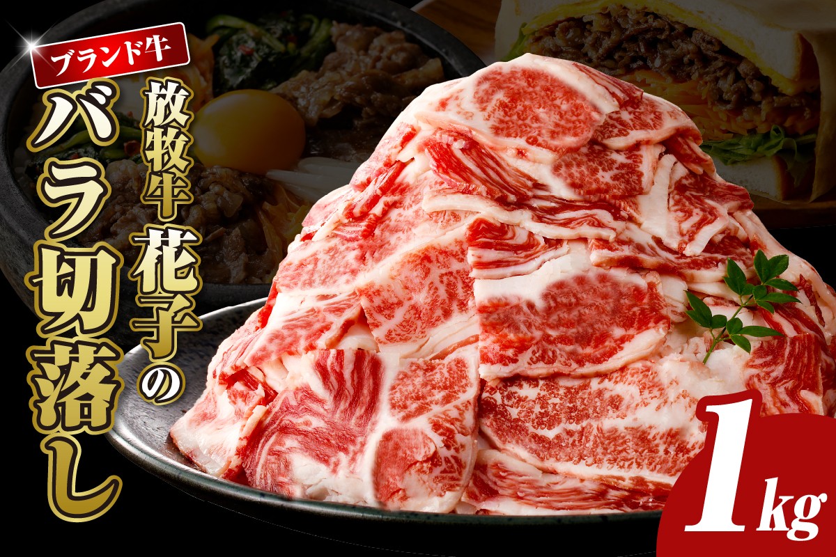 
                  放牧牛“花子”のバラ切落し 1kg 盛り【er008-015-a】黒毛和牛 乳用種 交配牛 A4ランク えりも ミネラル 牧草 放牧 ストレスフリー 湧き水 自家産牧草 丁寧肥育 ゆったり肥育 甘み 香り 旨み バラ肉 薄切り 牛丼 しゃぶしゃぶ
                