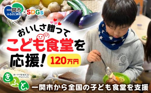 
【思いやり型返礼品】一関市から全国のこども食堂への支援（SDGs×ふるさと納税）120万円 子ども食堂 子供食堂
