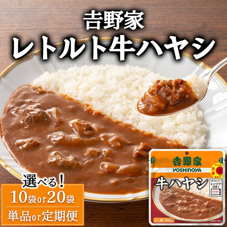 【ふるさと納税】【選べる容量】【定期便】【選べる配送回数】&#134071;野家 レトルト 牛ハヤシ