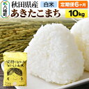 【ふるさと納税】米 新米 《定期便6ヶ月》秋田県産 あきたこまち 10kg【白米】令和6年産