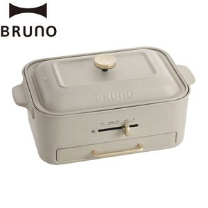 コンパクトグリルホットプレート グレージュ BRUNO 0152-003-S07-1 ホットプレート ホットプレート ホットプレート ホットプレート