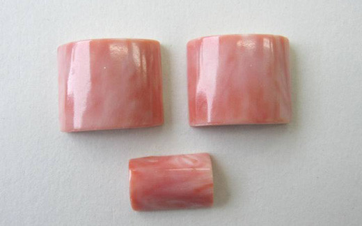 
珊瑚職人館の珊瑚のカフスセット6
