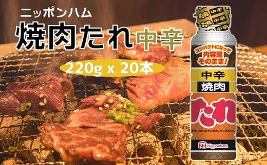 
            ニッポンハムのロングセラー　焼肉たれ 中辛 おまとめ20本
          