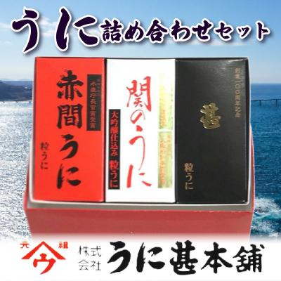 ふるさと納税 下関市 うに甚うに詰合せ  人気商品詰め合わせセット 常温 ギフト 贈答 AB103-NT
