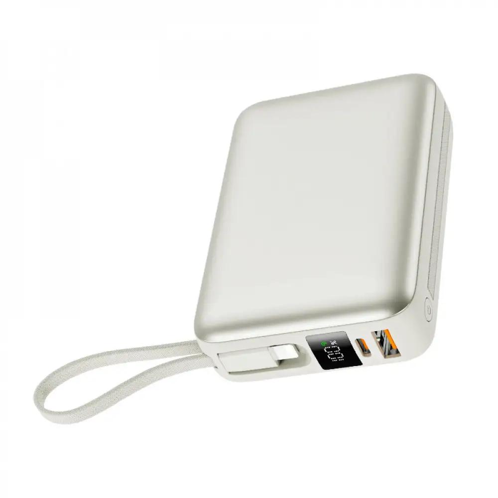 【2025年最新作】 モバイルバッテリー 26800mAh/99.16Wh＜シルバー＞大容量 USB-A出力 Type-C出力/入力 ケーブル不要 4台同時充電 PD 3.0 22.5W急速充電 QC3.0高速 iPhone16充電 多機種対応 安定出力 持ち運び便利 出張 旅行 地震 災害 緊急用 防災グッズ PSE認証済み 日本語取扱説明書 