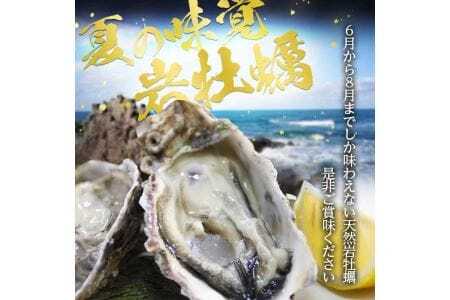 天然岩牡蠣 約1kg 3～5個入 殻付き 山形県遊佐町吹浦産 6月上旬～8月下旬頃お届け 冷蔵便 ※着日指定・離島（沖縄県を含む）発送不可 カキ かき 岩かき お取り寄せ 日本海 東北 庄内 鮮魚 新
