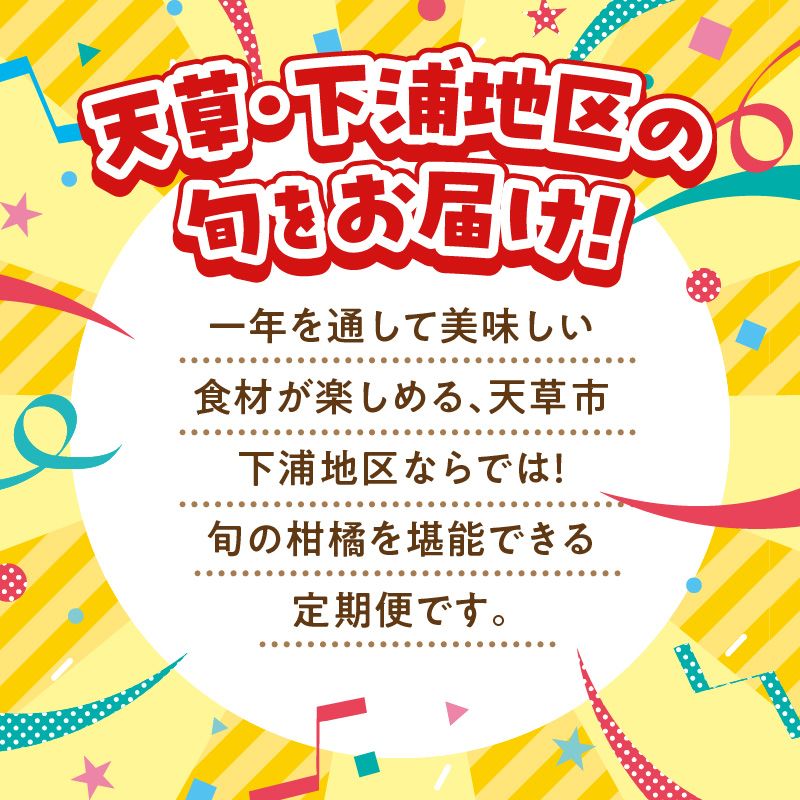 S040-T07_【定期便3回】天草 下浦特産ポンカン3種Cセット（訳あり）【先行受付】