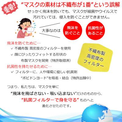 ふるさと納税 高取町 アニちゃんマークのドクターマスク(S(子ども)サックス)+不織布抗菌・抗ウイルスフィルター(5枚) |  | 01