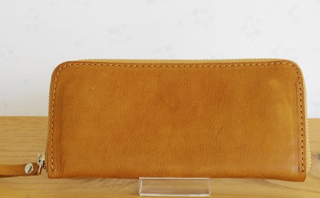 オールレザー長財布　イエロー