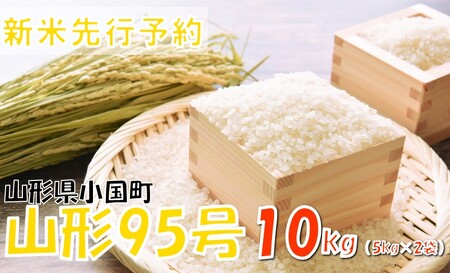 【令和７年産米 先行予約】山形95号10kg(5kg×2袋)　おぐにのこめ