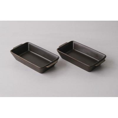 ふるさと納税 長崎県 【波佐見焼】18.5×9.5×3.5cmオーブン耐熱鉢2個組　BR・M 2 17457