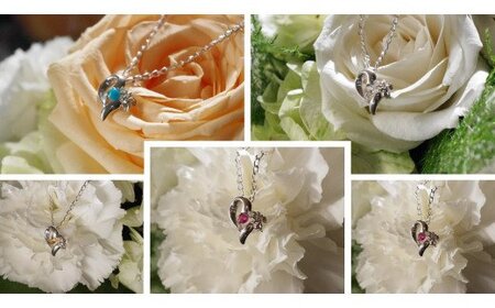 Y-8 ☆エンジェルハートペンダント（誕生石+ダイヤ入り） 5月：エメラルド