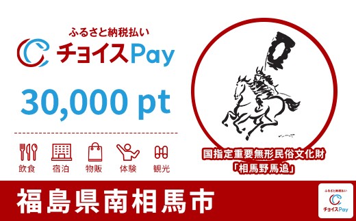 
                  南相馬市チョイスPay 30,000pt【会員限定のお礼の品】
                