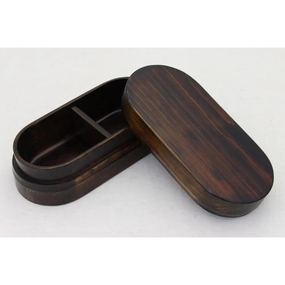 ◇紀州桧弁当箱 タイプ2 DBR ナノコート 弁当包みセット【コトリ】【TN109】
