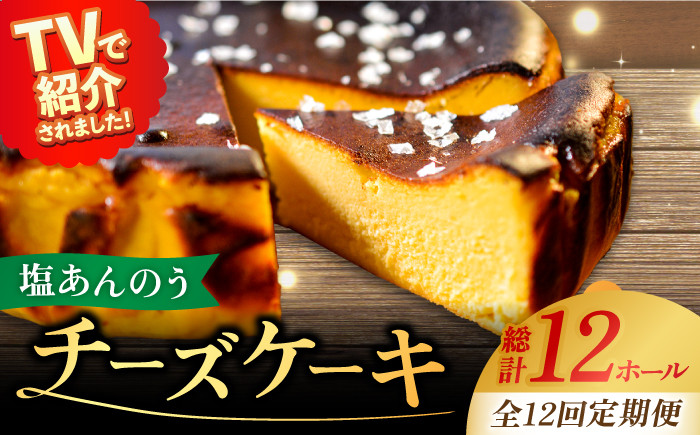 
            【全12回定期便】【ヒルナンデスで紹介されました！】 五島列島 チーズケーキ 塩あんのう ケーキ 塩 しお ソルト いも 芋 スイーツ お菓子 菓子 【虎屋】 [RBA019]
          