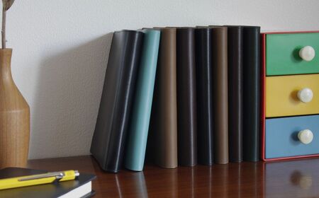 高級フレンチレザー ブックカバー ブラック カーフレザー 牛革 文庫本サイズ ブックカバー