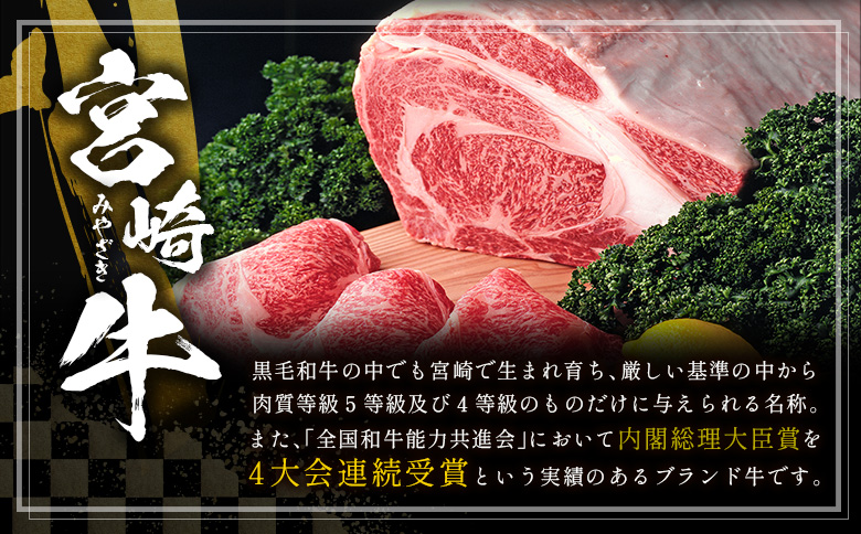 数量限定＜畜産農家応援＞【2026年9月お届け】宮崎牛 ロースステーキ 計500g 肉質等級4等級 国産 人気 おすすめ 期間限定【SC346-09】 ［計500g］2026年9月お届け