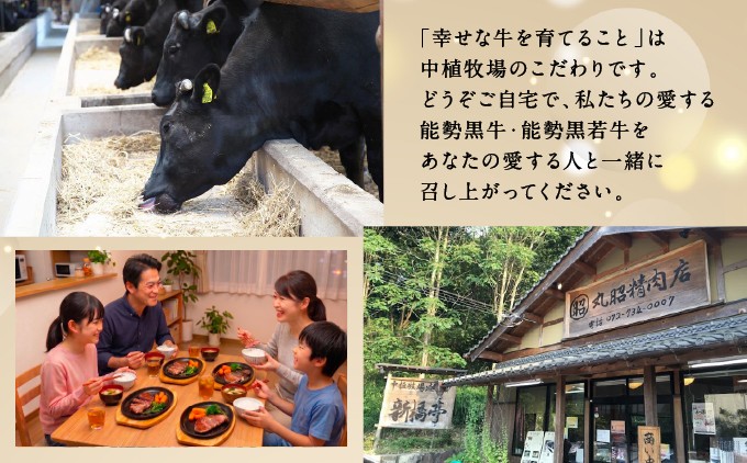 能勢黒牛または能勢黒若牛の厳選ステーキ500g(2または3枚) | 中植牧場 丸昭精肉店 | 大阪府 能勢町 送料無料