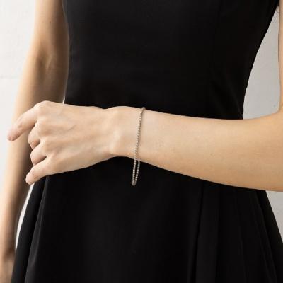 ふるさと納税 甲府市 テニスブレスレット20cmプラチナダイヤモンド2.2ct TB-2_20_pt |  | 03