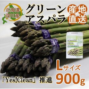 〈令和7年産〉グリーンアスパラガスLサイズ900g(春の味覚)【2025年5月中旬以降より順次発送】【配送不可地域：離島】【1440449】