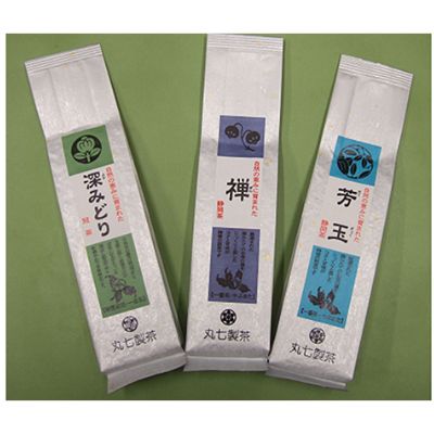 【ふるさと納税】 茶葉 緑茶 計 300g 100g 3種 詰め合わせ 贈答 ギフト 日本茶 特蒸し茶 かぶせ茶 深蒸し茶 詰合せ セット ななや 丸七製茶 静岡県 藤枝市