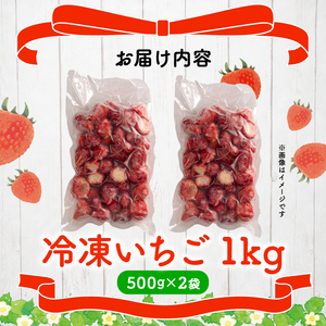 冷凍 いちご 1kg 完熟 ヘタ取り サイズミックス 【 いちご 果物 いちご 苺 いちご 冷凍いちご 滋賀県 竜王町 ひさだ苺農園 】