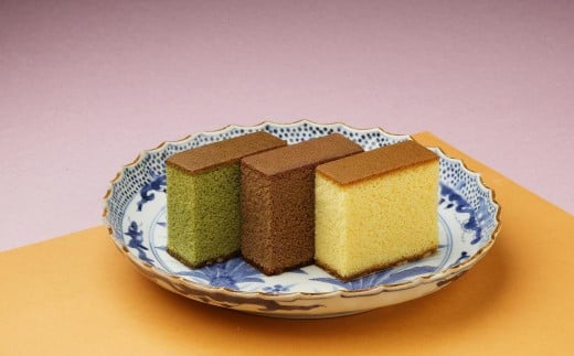 【7営業日以内発送】カステラ・チョコラーテ・抹茶カステラ 0.6号×各1本 ／ かすてら 洋菓子 おやつ お菓子 菓子 松翁軒 長崎名物 お土産 お取り寄せ 長崎県 長崎市