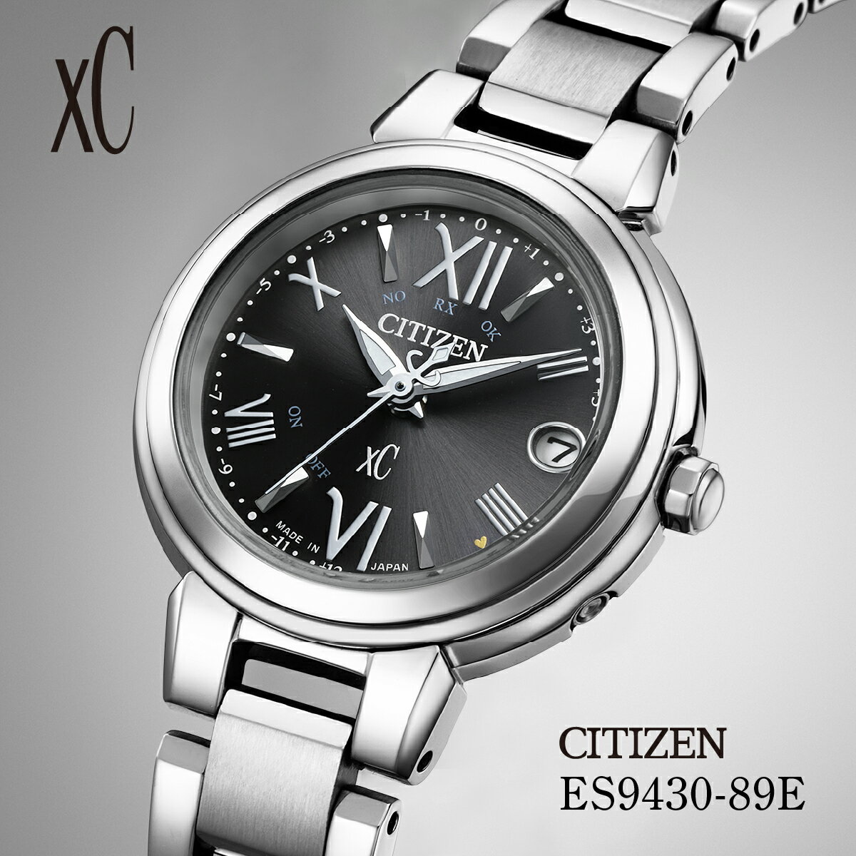 【ふるさと納税】CITIZEN xC basic collection ES9430-89E | シチズン citizen クロスシー腕時計 時計 正規品 レディース ビジネス スーツ カジュアル フォーマル 贈答 贈答用 ギフト プレゼント 母の日 国内製造 国産 電波 ソーラー エコドライブ 埼玉県 所沢市