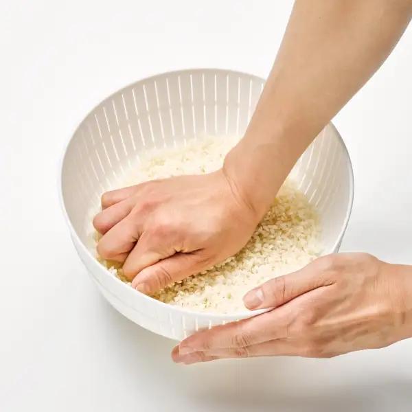 米とぎにも使える ザル ボウル 6点セット LBK-10 ピンク ／ キッチン用品 調理器具 耐熱 重ねて収納 コンパクト ライクイット like-it 奈良県 葛城市【like021-5A】