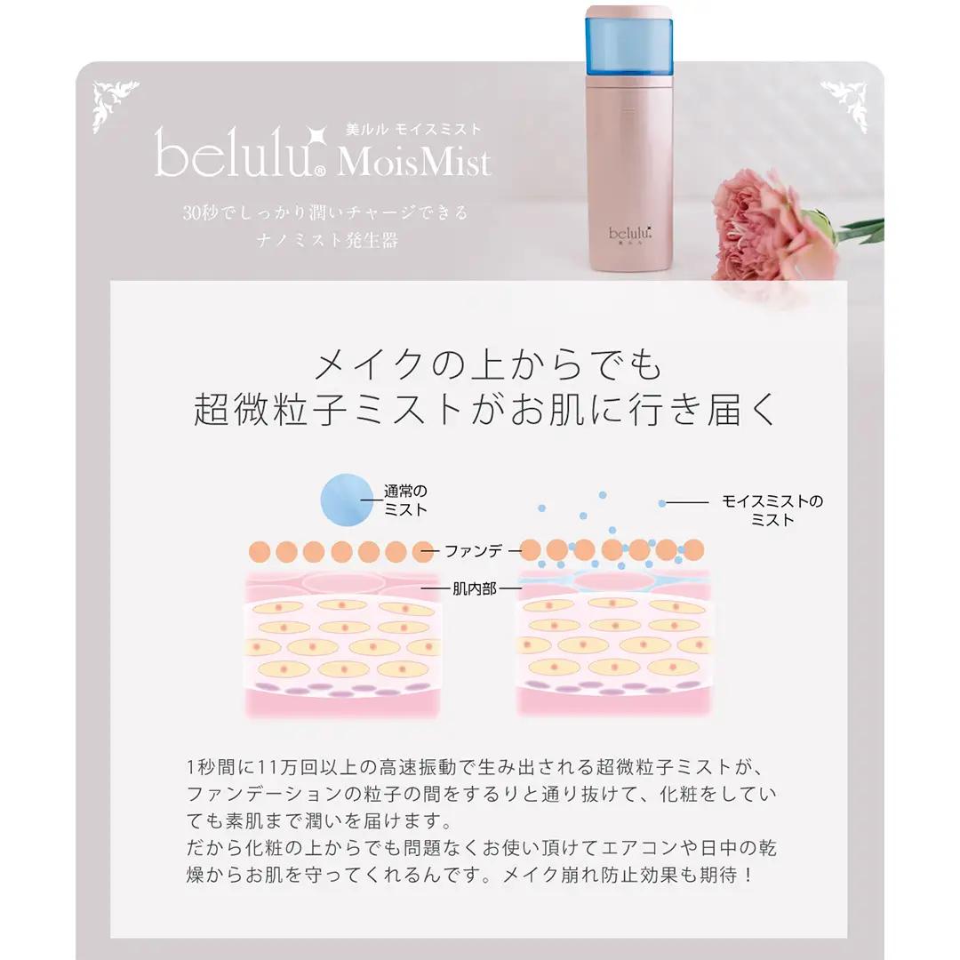 美ルル モイスミスト（スノーホワイト） モイスミスト ハンディミスト ナノ超微粒子 化粧水対応