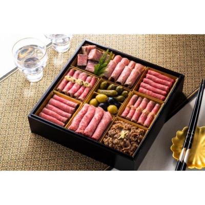 ふるさと納税 名古屋市 「ローストビーフの店鎌倉山」肉御節1段重  約2〜3人前 |  | 02