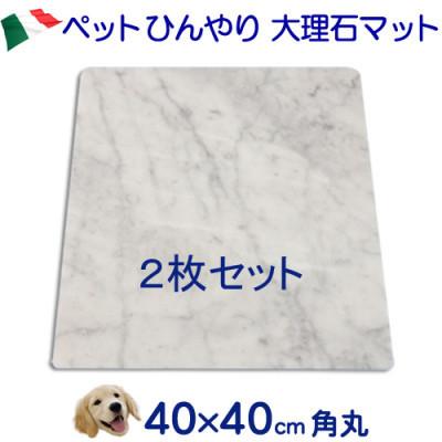 ふるさと納税 大野町 大理石ペットひんやりボード 40×40センチ ビアンコカラーラ イタリア産 2枚セット |  | 01