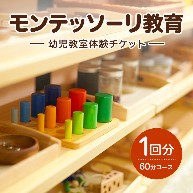 【ふるさと納税】チケット モンテッソーリ教育 幼児教室体験チケット1回分 60分コース 1歳半 3歳頃 子供向け 幼児教室 体験 幼児 成長 教育 少人数 モンテッソーリ教室Foresta チケット発行後1年間有効 セミプライベートコース 子ども こども 静岡 浜松市