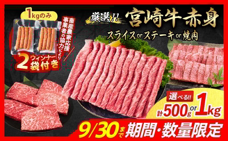 選べる配送月 数量限定 期間限定 厳選 宮崎牛 赤身 スライス 計1.2kg 肉 牛肉 国産 すき焼き 人気 黒毛和牛 肩ウデ モモ しゃぶしゃぶ A4 A5 等級 ギフト 贈答 小分け 食品 宮崎県 送料無料_CA60-24-ZO2