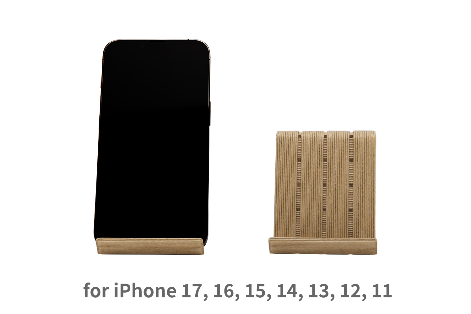 和紙のスマホスタンド iPhone 17 Pro 対応 スマホスタンド ナチュラル 岩手県奥州市産 バンドシー Bandc for iPhone 17,16, 15, 14, 13, 12, 11, 
