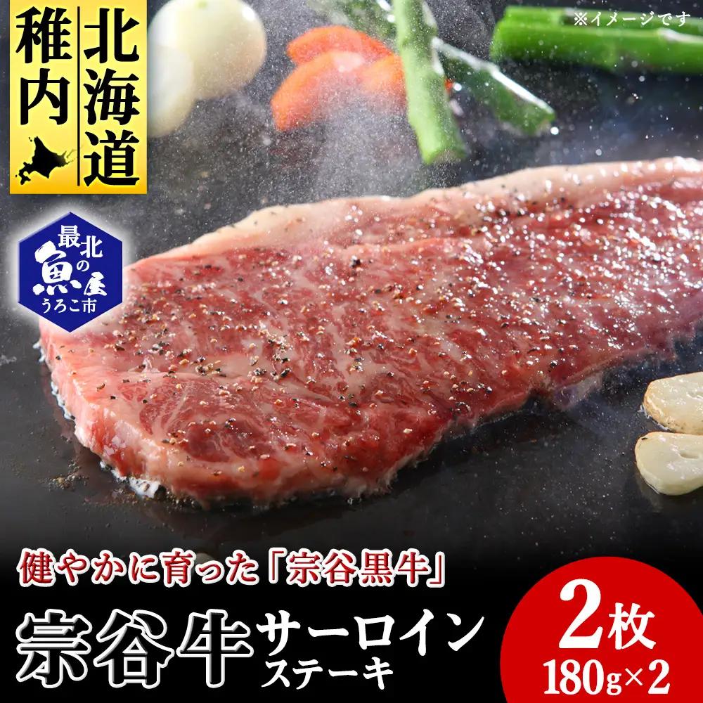宗谷牛サーロインステーキ肉　180g×2枚【配送不可地域：離島・沖縄県】